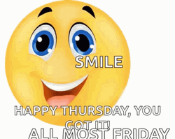 Good Thursday Morning Smile Emoji Thumbs Up GIF