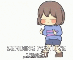 Good Vibes Frisk Heart Blast GIF