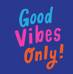 Good Vibes Only Fireworks Animated Design GIF