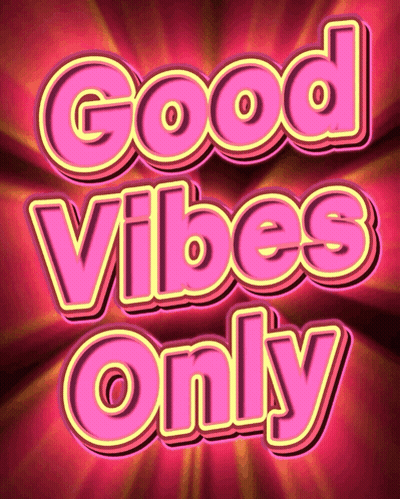 Good Vibes Only Sign Pink GIF