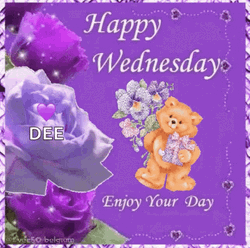 Good Wednesday Morning Purple Design GIF