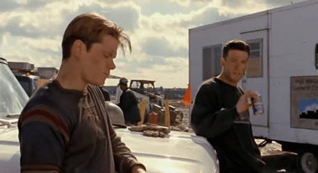 Good Will Hunting Drinking Beer GIF