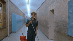 Good Will Hunting Matt Damon Cleaning GIF