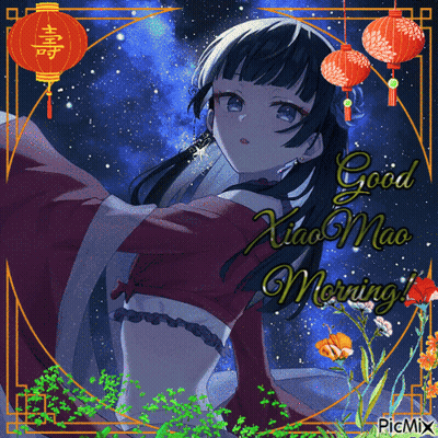 Good Xiao Mao Morning Girl GIF