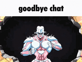 Goodbye Meme Bye Chat JoJo's Bizarre Adventure GIF