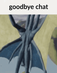 Goodbye Meme Chat Dragon GIF
