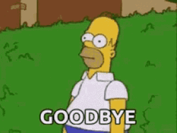 Goodbye Meme Homer Simpsons GIF
