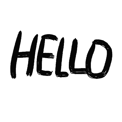 Goodbye Words In Black And White Sticker