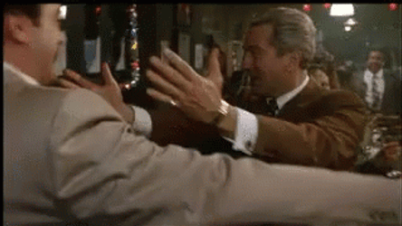 Goodfellas James Conway Kissing Tommy Devito On Cheek GIF