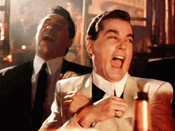 Goodfellas Laughing Bitcoin Laser GIF