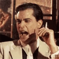 Goodfellas Laughing Ray Liotta Cigarette Smoking GIF