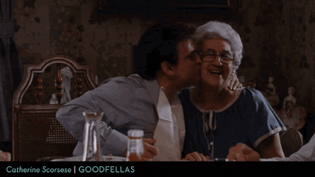 Goodfellas Tommy Devito Giving Mother Kiss On Cheek GIF