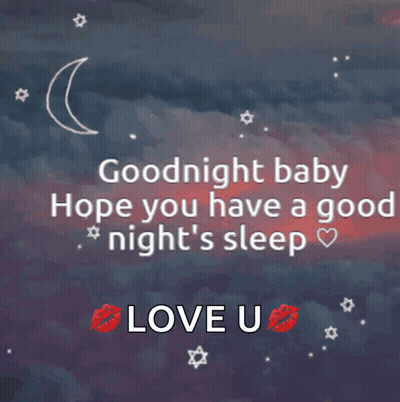 Goodnight Baby Sleep Well Love U GIF