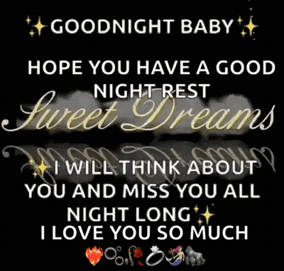 Goodnight Baby Sweet Dreams Love GIF