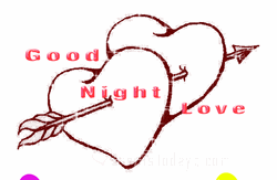 Goodnight Beautiful Love Balloons And Arrowed Heart GIF