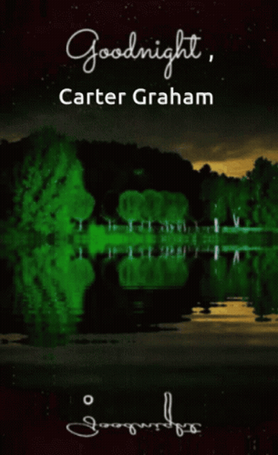 Goodnight Carter Graham Poster With Lake GIF