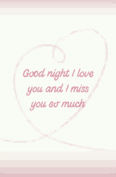 Goodnight I Love You And Miss You GIF