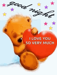 Goodnight I Love You Baby Pooh GIF