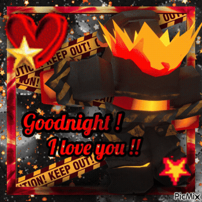Goodnight I Love You Greeting Card With Heart GIF