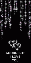 Goodnight I Love You Hearts GIF