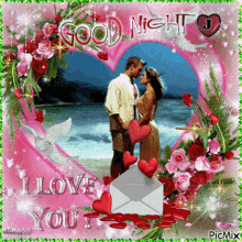 Goodnight I Love You Shiny Heart GIF