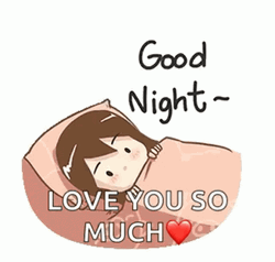 Goodnight I Love You So Much Girl GIF