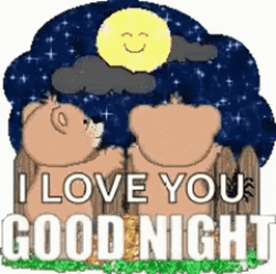 Goodnight I Love You Two Bears GIF
