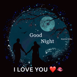 Goodnight Love Glistening Night Stars GIF