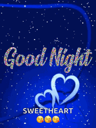 Goodnight Love Twinkling Motion Art GIF