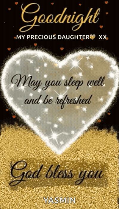 Goodnight Message For Precious Daughter GIF