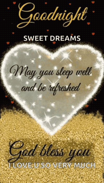 Goodnight Message With Heart GIF