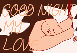 Goodnight My Love Sleeping Maroon  GIF