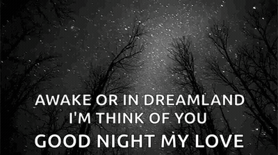 Goodnight My Love Sweet Dreams Sweetheart Card Red Roses Lipstick GIF