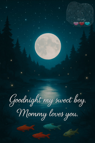 Goodnight My Sweet Boy And Mommy Loves You Poster GIF