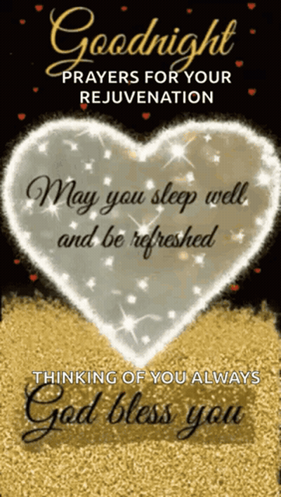 Goodnight Prayer For Rejuvenation With Heart GIF
