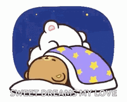 Goodnight Sweet Dreams My Love Milk Mocha Sticker GIF