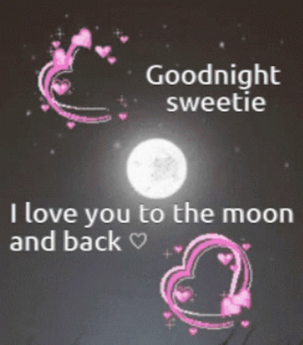 Goodnight Sweetie Love You To Moon GIF