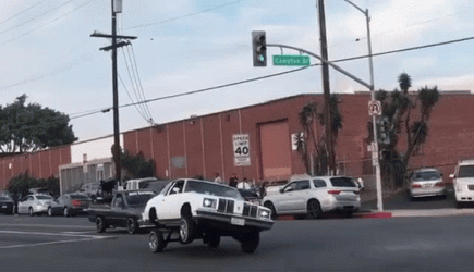 Goofy Ahh Cars Vehicle With Raised Wheel GIF