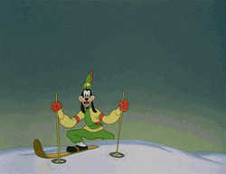 Goofy Ahh Excited Skiing Meme GIF