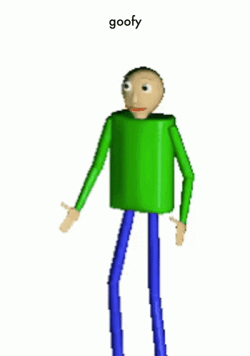 Goofy Ahh Griddy Baldi's Basics GIF