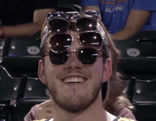 Goofy Ahh Griddy Collecting Glasses GIF