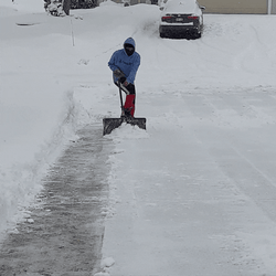Goofy Ahh Griddy Snow Raking GIF