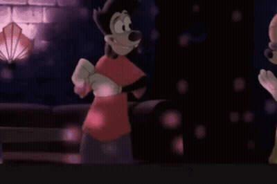Goofy And Shaggy Dancing In Dark Room GIF