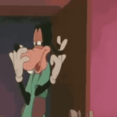 Goofy Cartoon Character Making Funny Face GIF