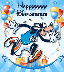 Goofy Disney Happy Birthday GIF