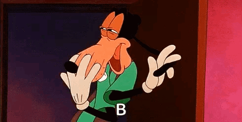 Goofy Is A Cartoon Character From Mickey Mouse 'S Adventures In The Wizarding World . GIF
