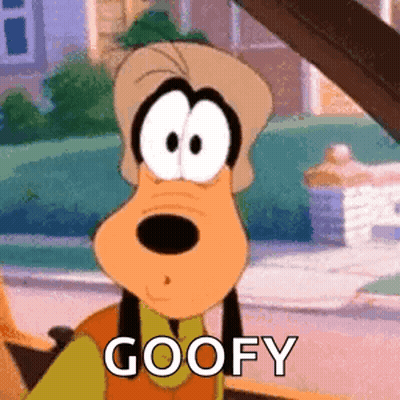 Goofy Is A Cartoon Character From Mickey Mouse 'S Donald Duck . GIF