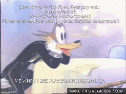 Goofy Jaw Drops Eyes Pop Sound Effect GIF