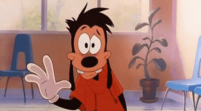 Goofy Saying Good Morning Dad While Waving GIF