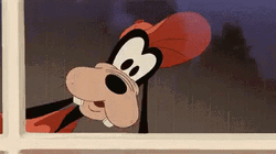 Goofy Using Binoculars To Search For Something GIF
